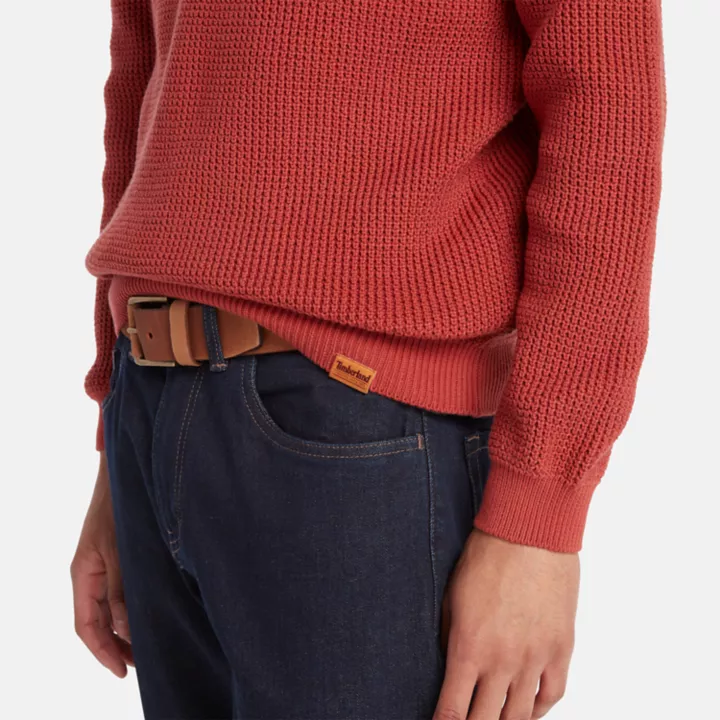 Tuck Crewneck Jumper for Men in Red