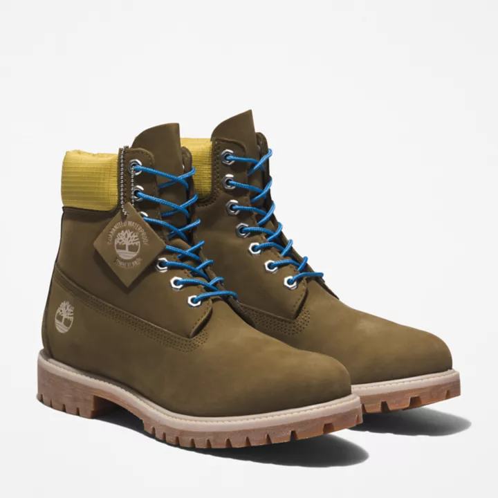 Bottine 6-inch Timberland Premium pour homme en vert/bleu