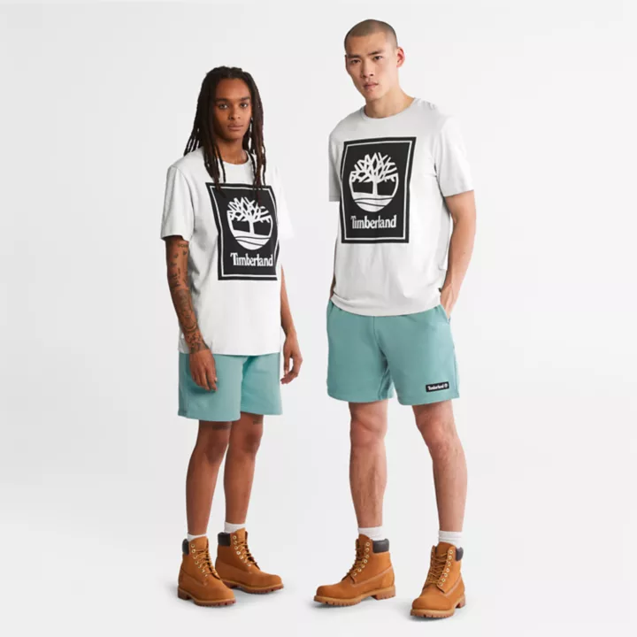 All Gender Stack Logo T-Shirt in White