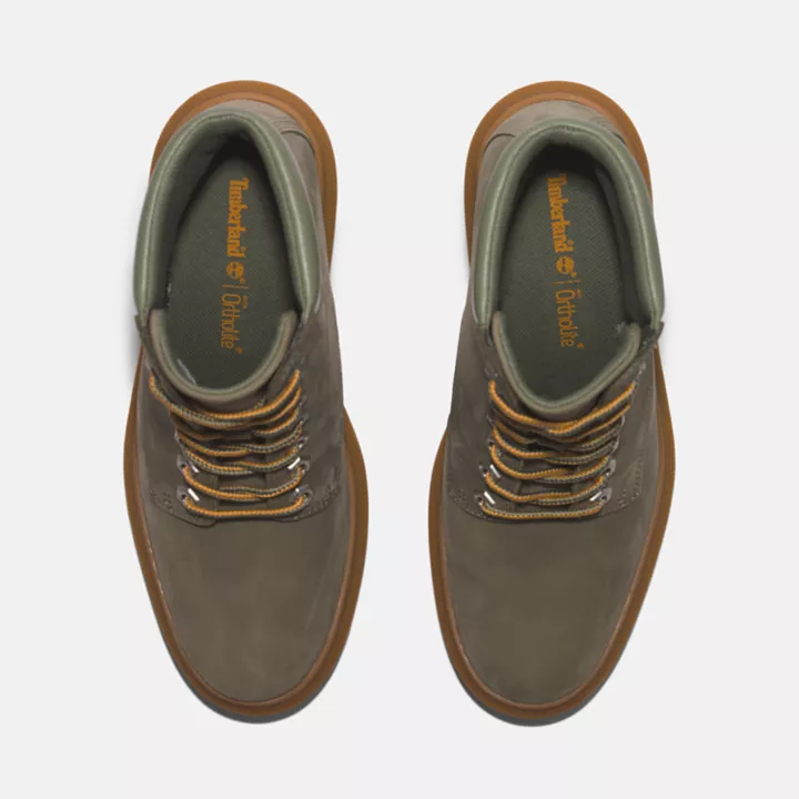 Allington Height Lace-Up Boot for Women in Dark Green