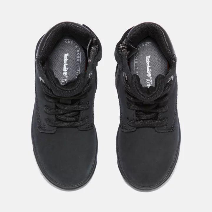 Seneca Bay 6 Inch Side-Zip Boot for Toddler in Black