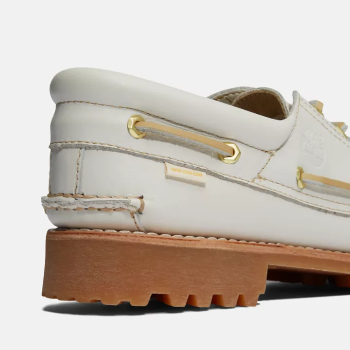 Timberland x Aimé Leon Dore Authentics Three-Eye Boat Shoe for Men in White