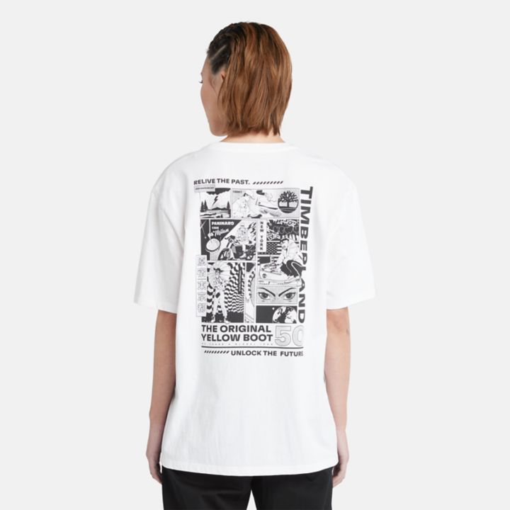 All Gender Comic Graphic T-Shirt in White