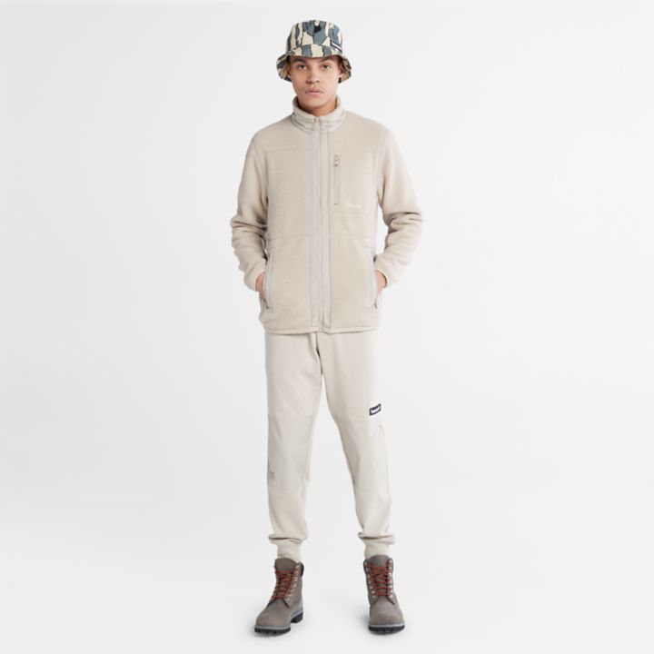 High-pile Fleece for Men in Beige