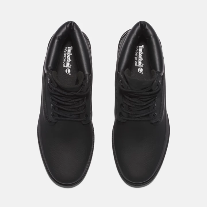 Timberland Heritage 6 Inch Rubber Toe Boot for Men in Black