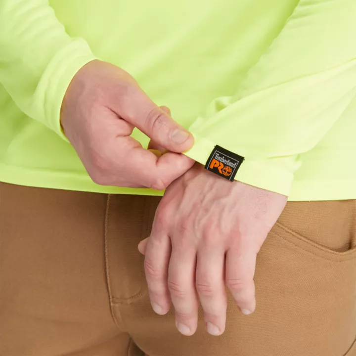 Timberland PRO Wicking Good Sport LS T-Shirt for Men in Yellow