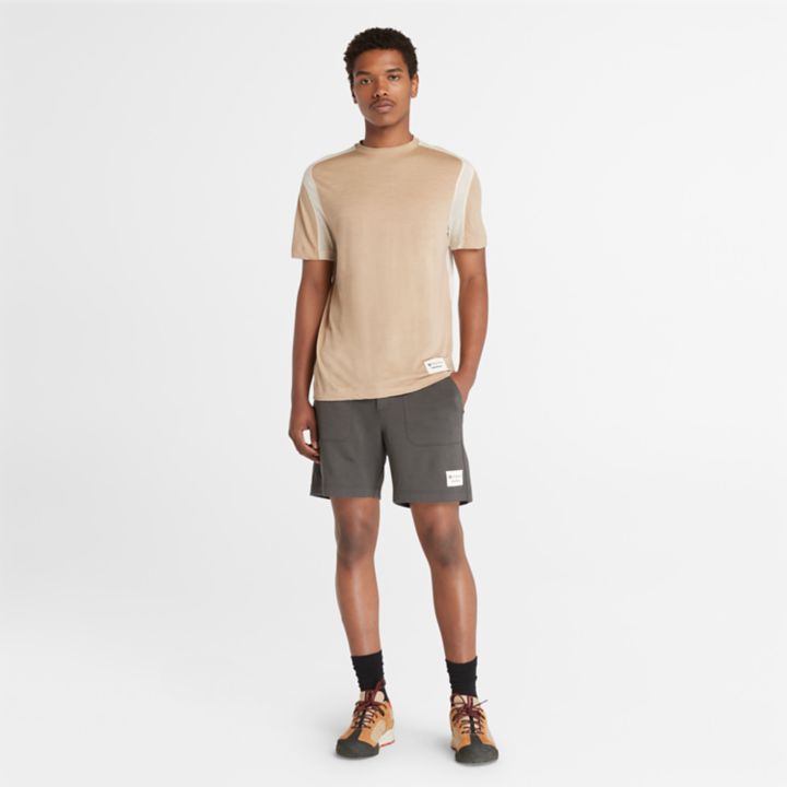 Timberland x Icebreaker Merino ZoneKnit Tee for Men in Beige