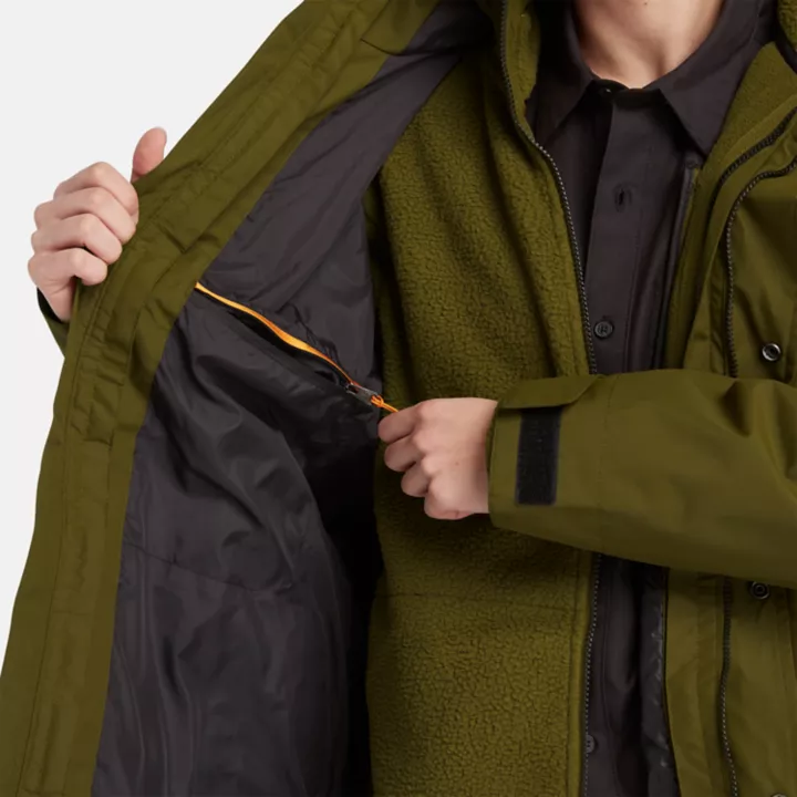 Benton Waterproof 3-in-1 Jacket for Men in Green