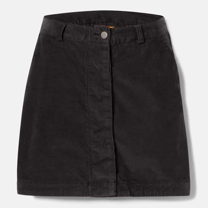 Needle Corduroy Skirt for Women in Black
