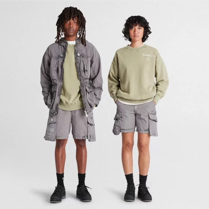 All Gender Timberland x A-COLD-WALL* Future73 Crewneck Sweatshirt in Light Green