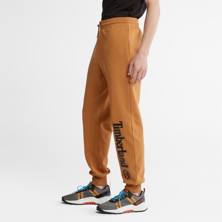 Logo Tracksuit Bottoms for Men in Dark Yellow