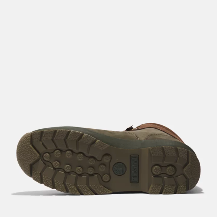 Euro Hiker Leather Boot for Men in Dark Green