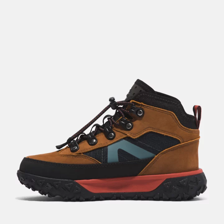 GreenStride Motion 6 Waterproof Boot for Youth in Light Brown