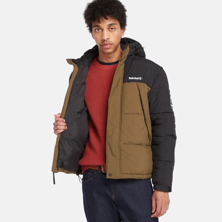 Outdoor Archive Puffer Jacket for Men in Green
