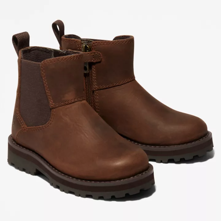 Courma Kid Chelsea Boot for Toddler in Dark Brown