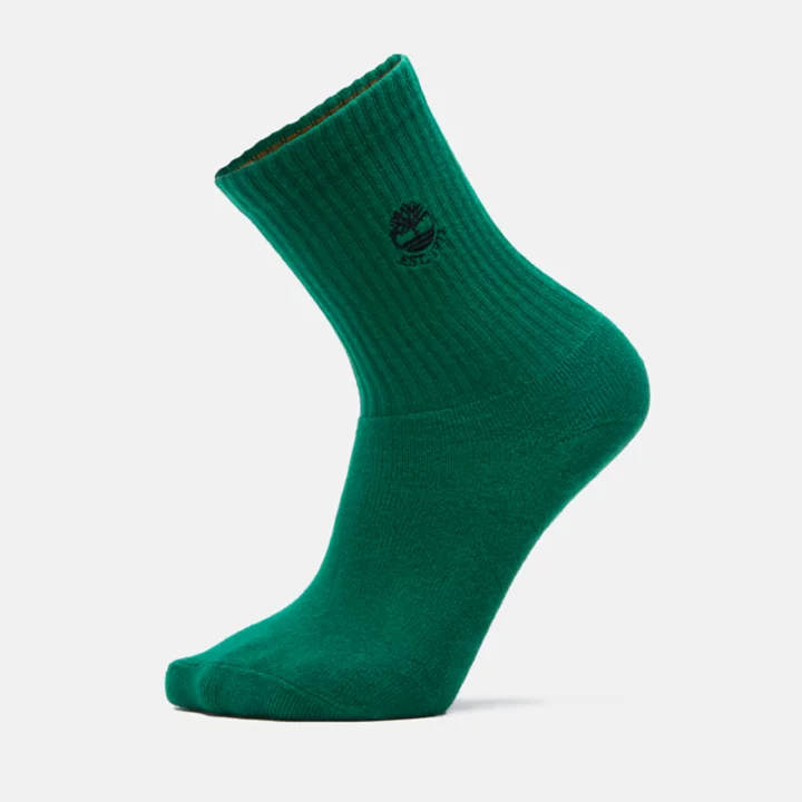 1Pk Colour Blast Crew Socks in Green