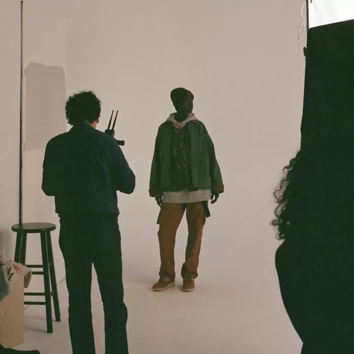 Timberland x Nina Chanel Abney Suspender Joggers in Brown