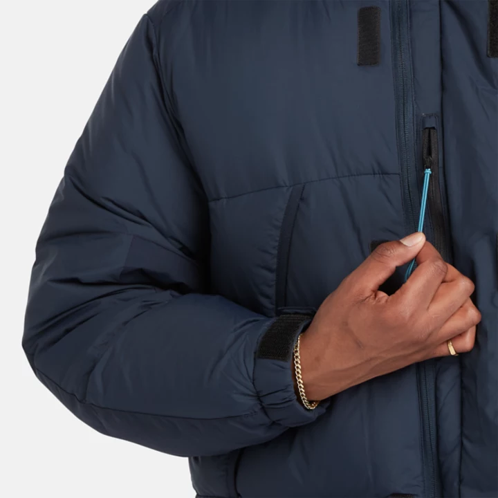 Puffer Parka for Men in Navy