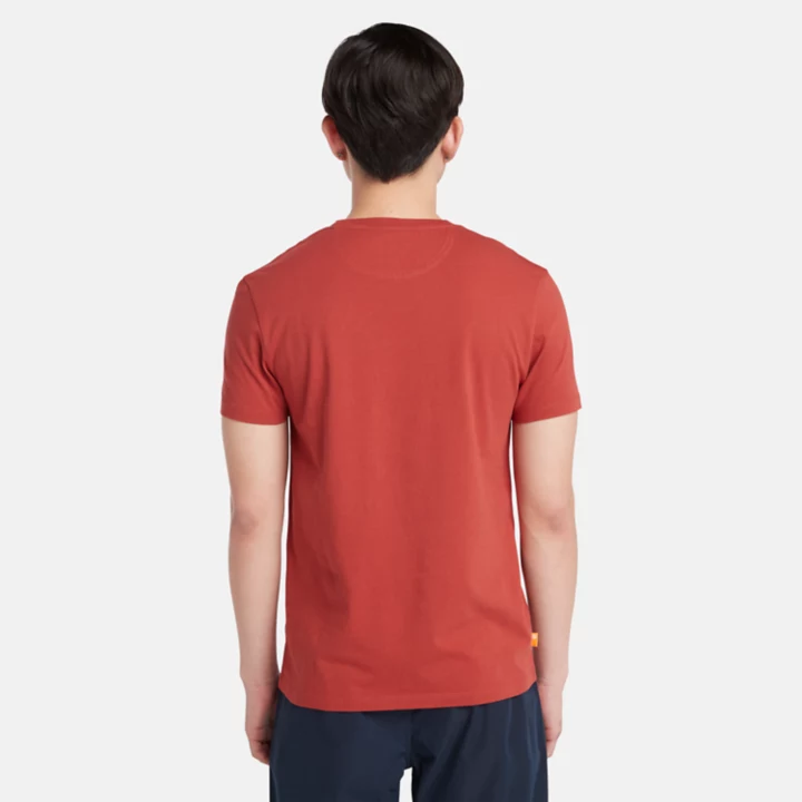Dunstan River Crewneck T-Shirt for Men in Red