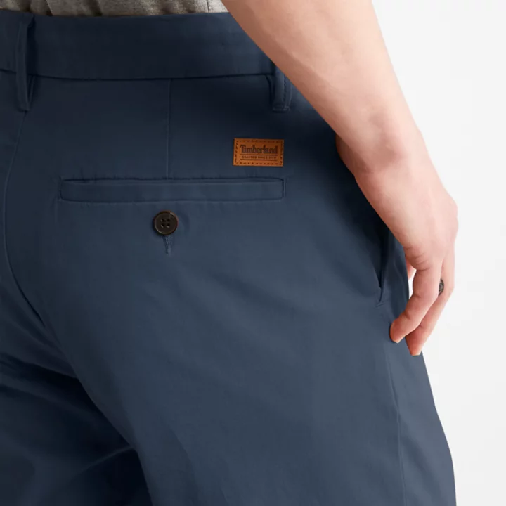 Squam Lake Stretch Chinos for Men in Blue or Navy