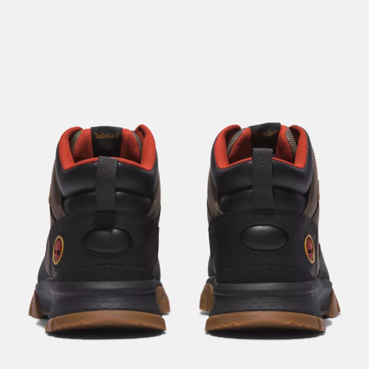 Waterproof Mount Lincoln Mid Hiker Boot for Men in Black and Brown