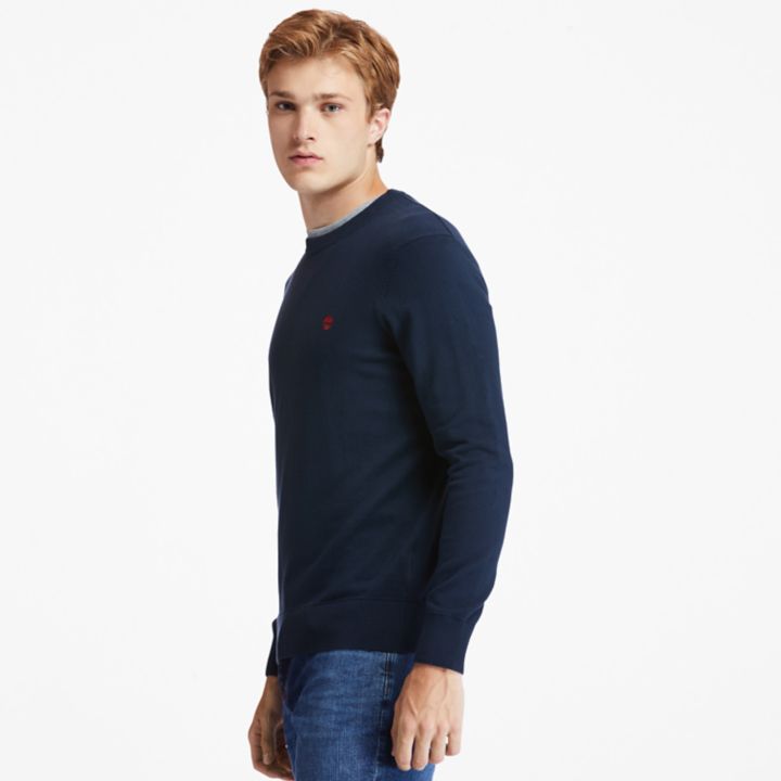 Williams River Crewneck Jumper for Men in Navy