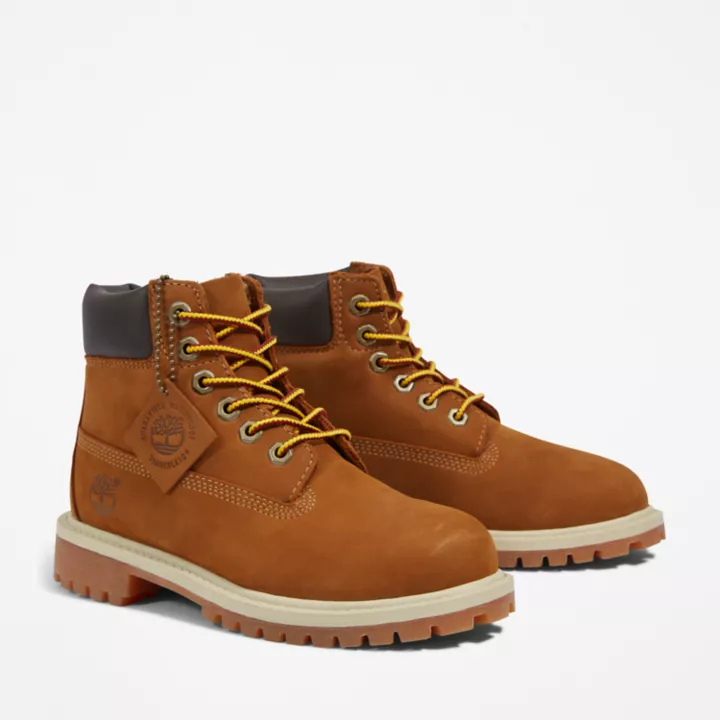 Timberland Premium 6 Inch Boot for Youth in Brown