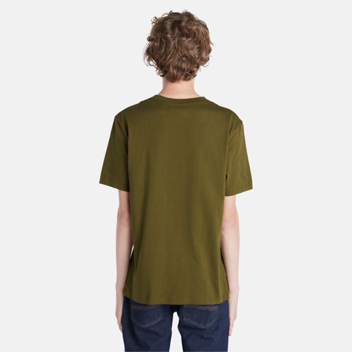 Wind, Water, Earth, and Sky T-Shirt for Men in Green