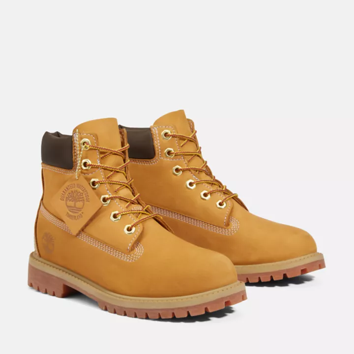Timberland Premium 6 Inch Boot for Junior in Yellow