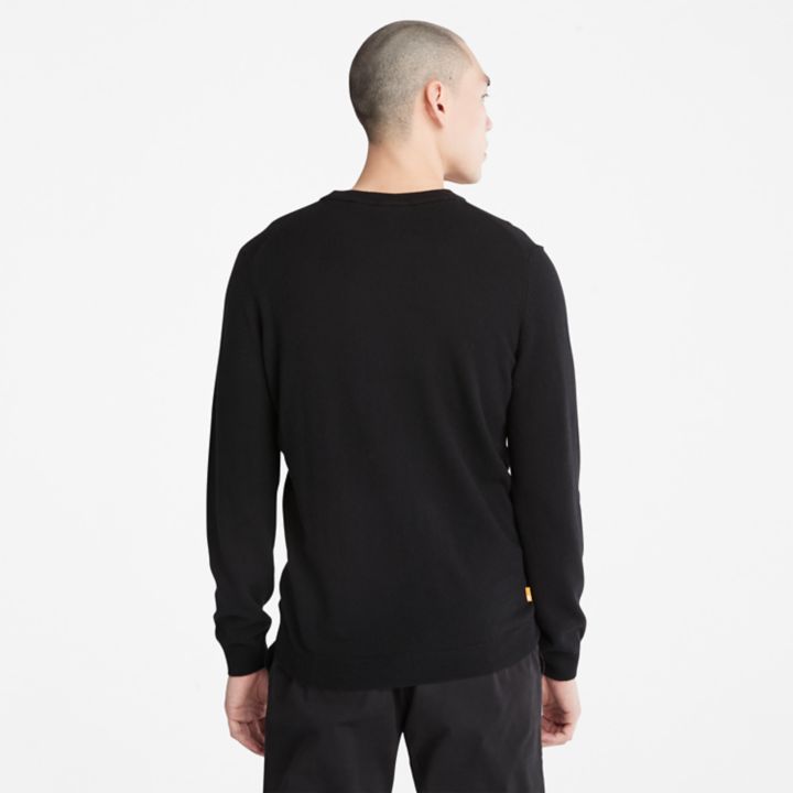 Cohas Brook Crewneck Jumper for Men in Black