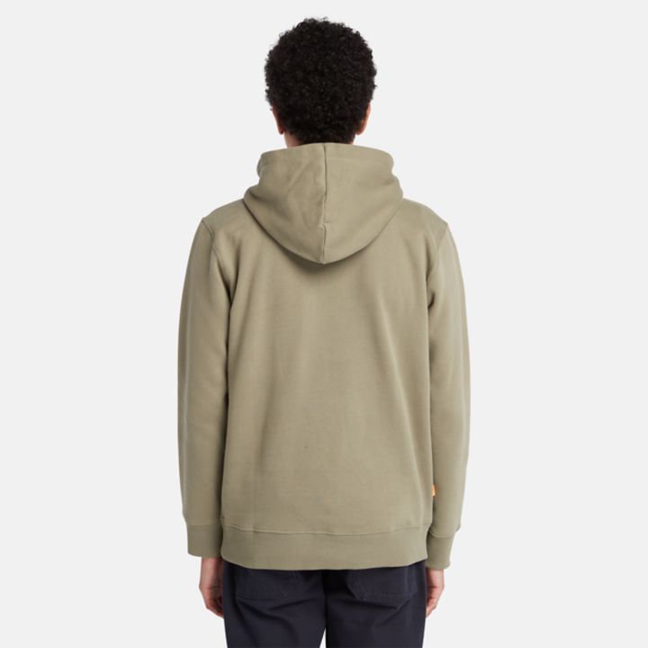 Cursive Hoodie for Men in Green