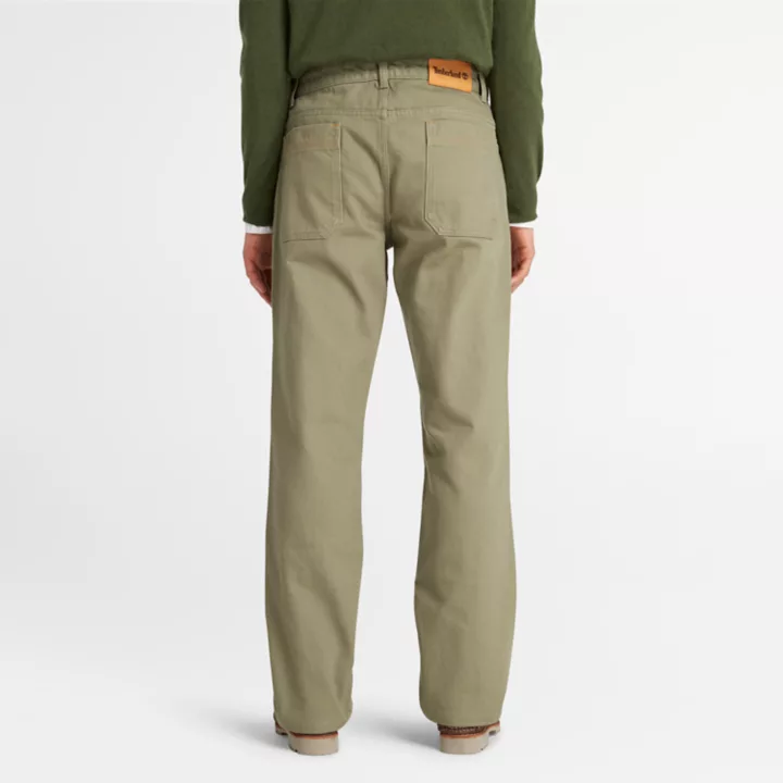 Sandown 5-Pocket Straight Trousers for Men in Green