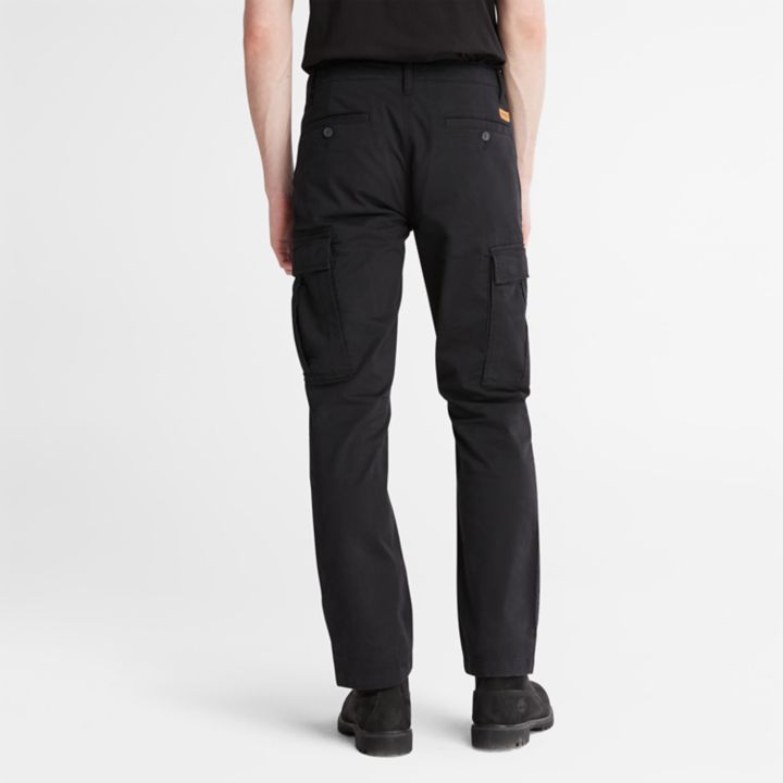 Core Cargo Trousers for Men in Black