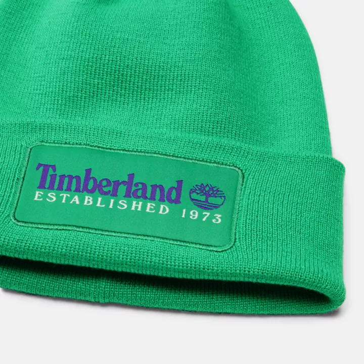 Colour Blast Beanie in Green