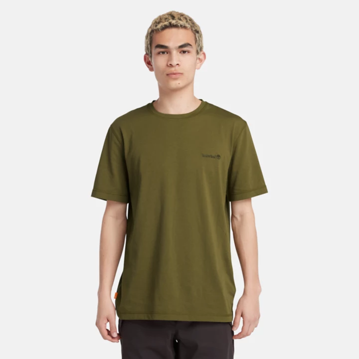 Short Sleeve Wicking T-Shirt for Men in Green