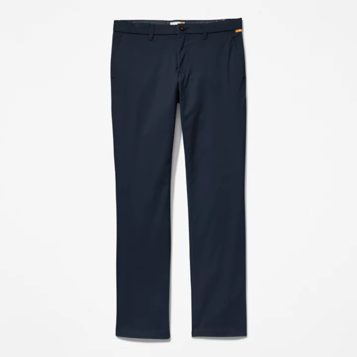Sargent Lake Stretch Chino Trousers for Men in Navy