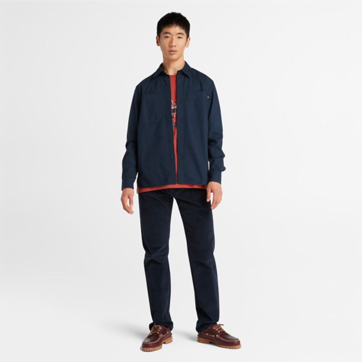 Windham Cotton Shirt for Men in Navy