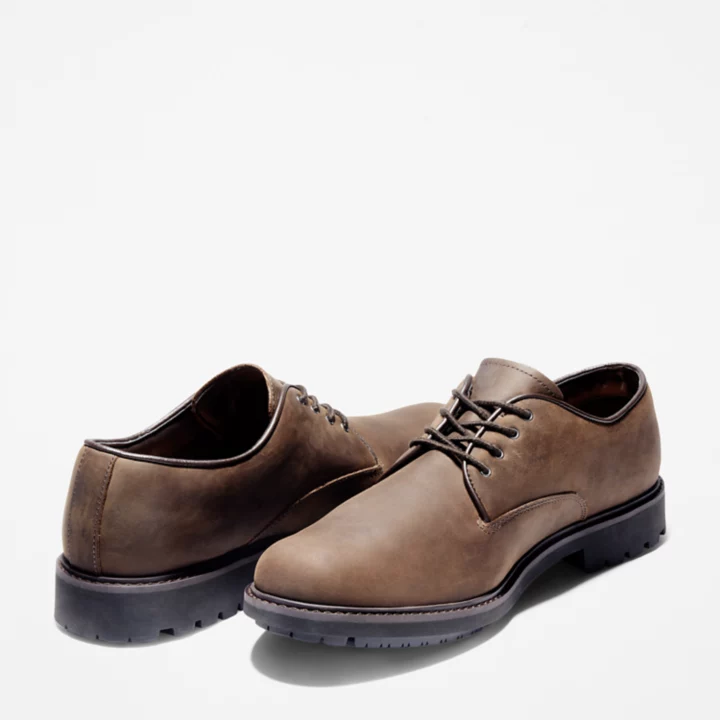 Stormbucks Waterproof Oxford Shoe for Men in Dark Brown