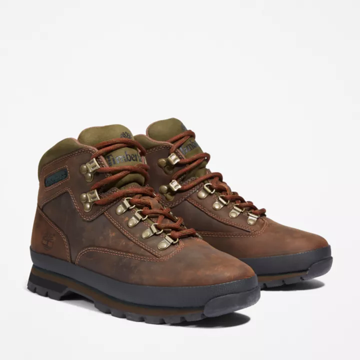 Euro Hiker Leather Boot for Men in Brown