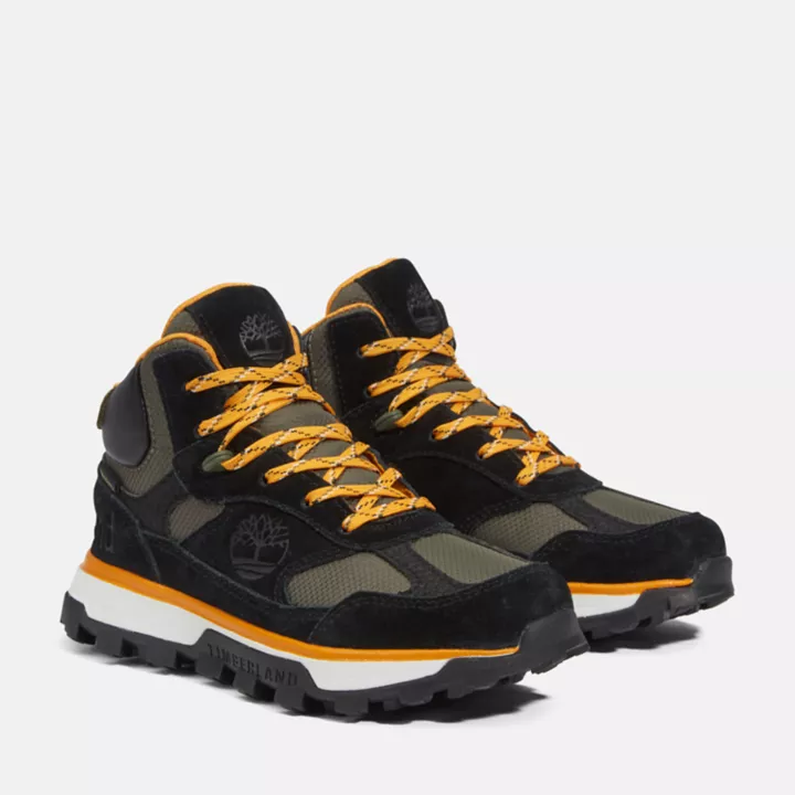 Trail Trekker Waterproof Hiking Boot for Youth in Black