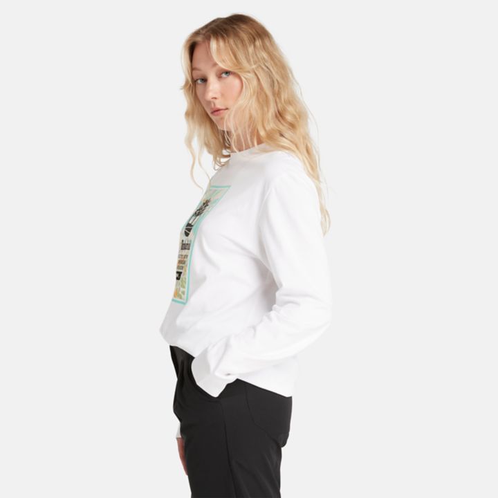 Ski School LS T-Shirt in White