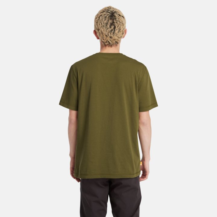 Short Sleeve Wicking T-Shirt for Men in Green