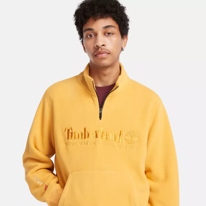 Polartec 200 Series Half-zip Fleece for Men in Yellow