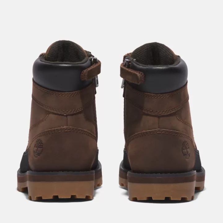 Courma Kid 6 Inch Boot for Junior in Dark Brown