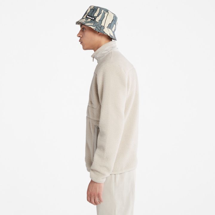 High-pile Fleece for Men in Beige