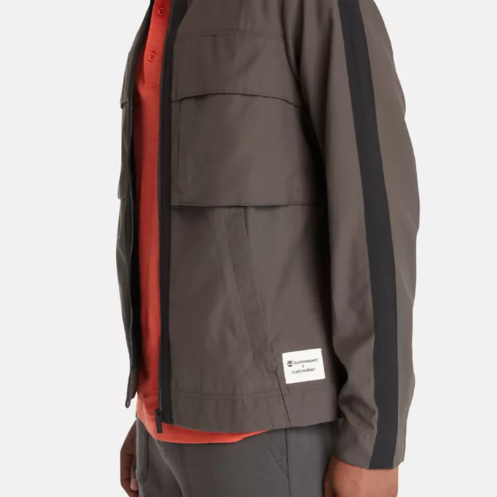 Timberland x Icebreaker Merino Cotton Jacket for Men in Dark Grey