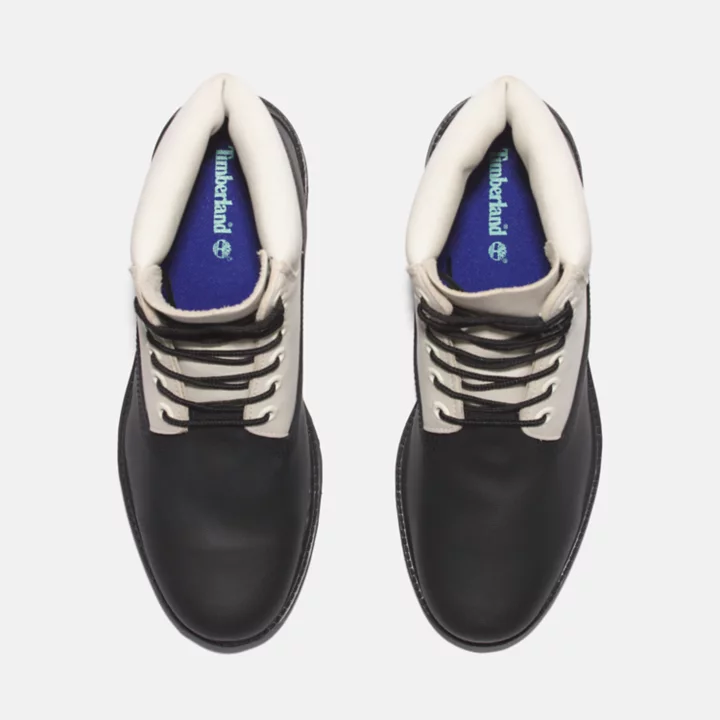 Timberland Premium 6 Inch Boot for Men in Black/White