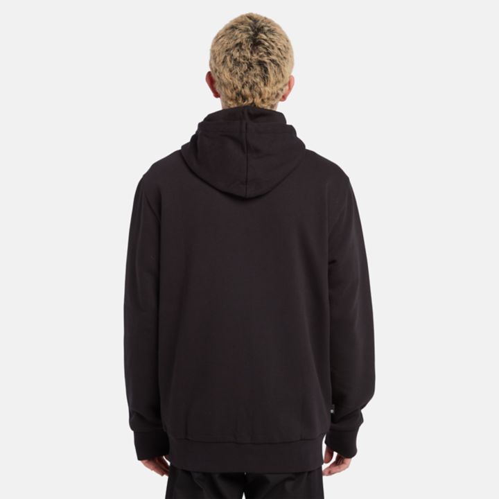 Buffalo Plaid Hoody Sweatshirt for Men in Black