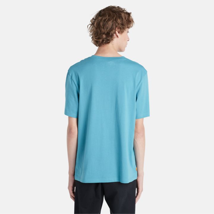 Wind, Water, Earth, and Sky T-Shirt for Men in Blue