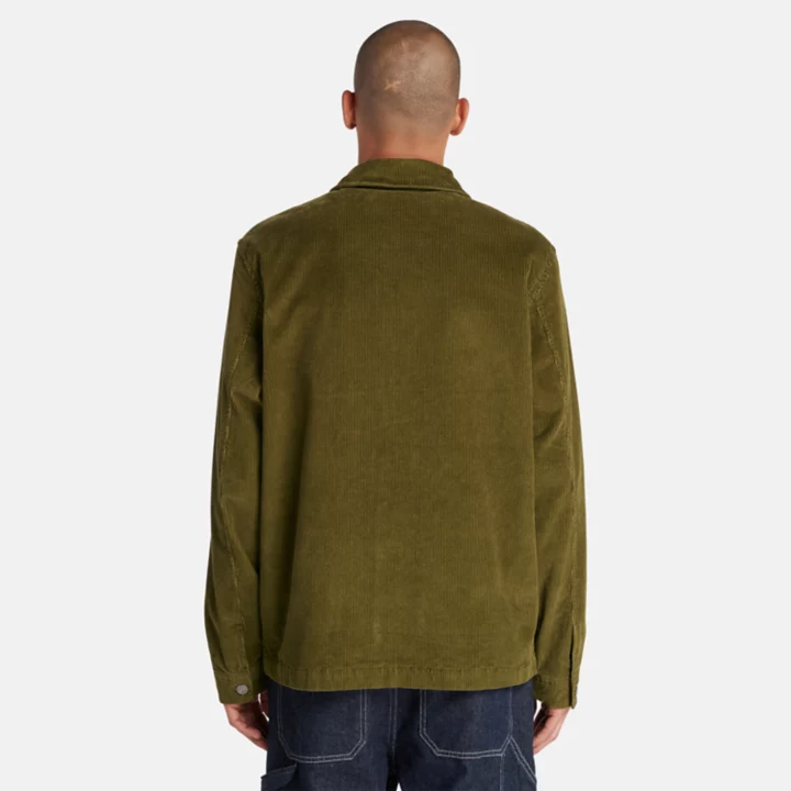 Kempshire Corduroy Chore Jacket for Men in Green
